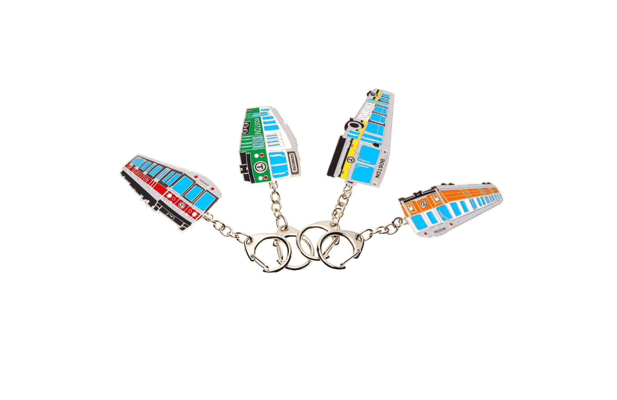 Boston MBTA Vehicle Metal Keychain Souvenirs